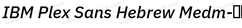 IBM Plex Sans Hebrew Medm字体转换